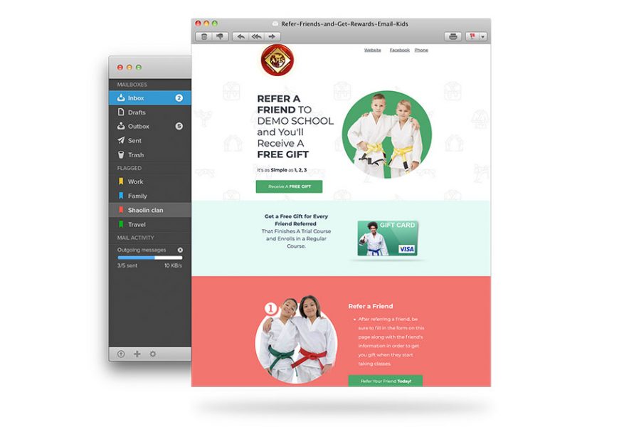 Refer Friends Kids Email