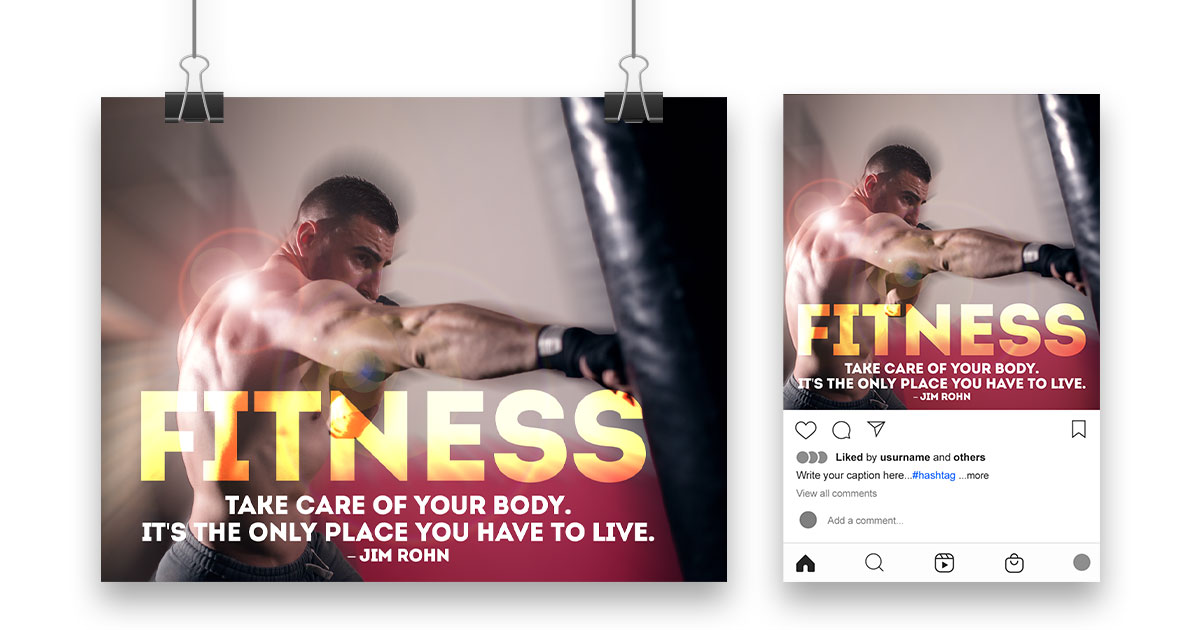 fitness motivational post