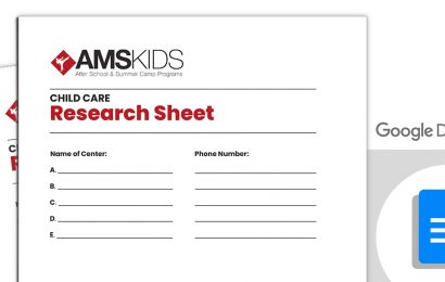 Child Care Research Sheet