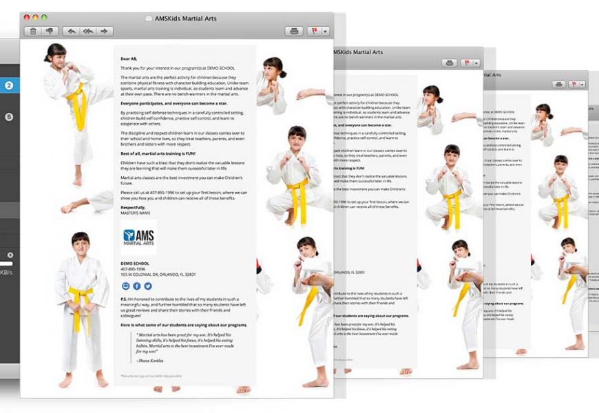 Automation Email Kids Martial Arts