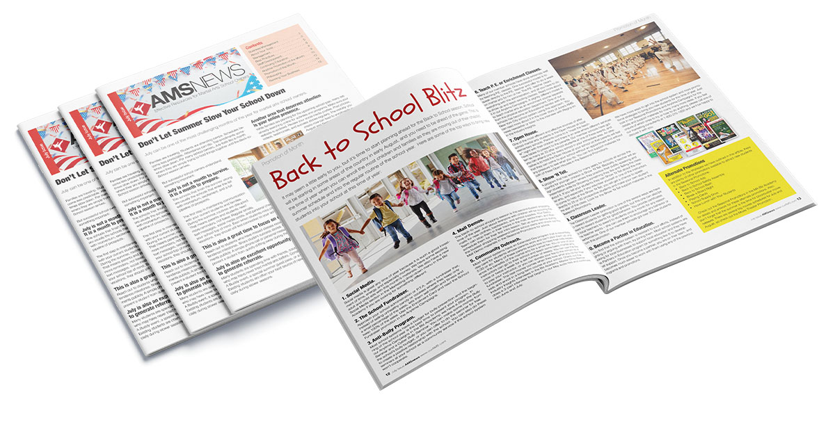Martial arts newsletter.