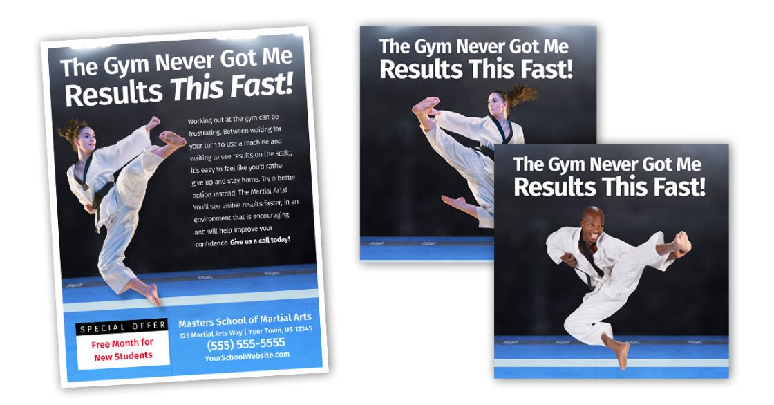 The Gym Never Got Me Results Ad
